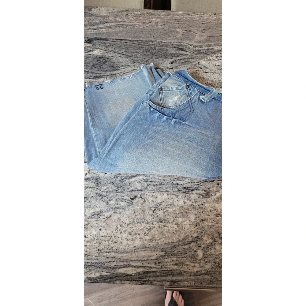 Vintage 2005 Jordan Shorts Men 36 20th Anniversary Denim Jeans Cut Offs